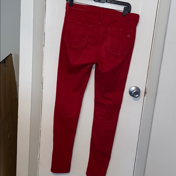 Rag&Bone- Preloved red skinny jeans. - Picture 4 of 6